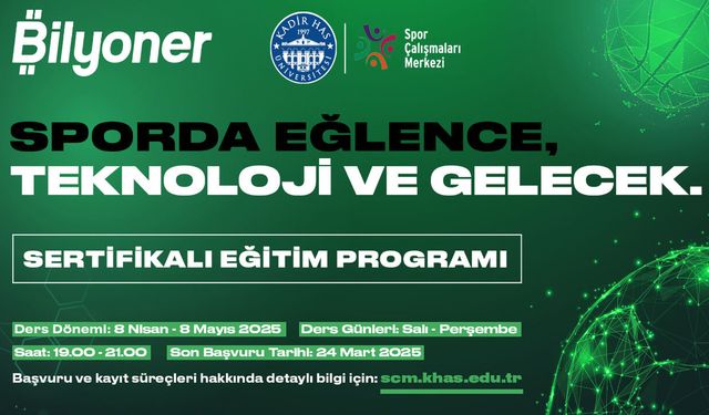 Bilyoner ve Kadir Has Üniversitesi'nden eğitim programı